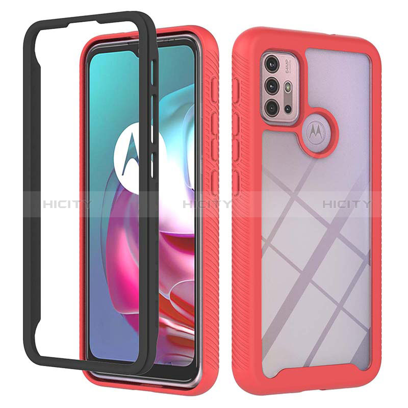 Carcasa Bumper Funda Silicona Transparente 360 Grados YB2 para Motorola Moto G10