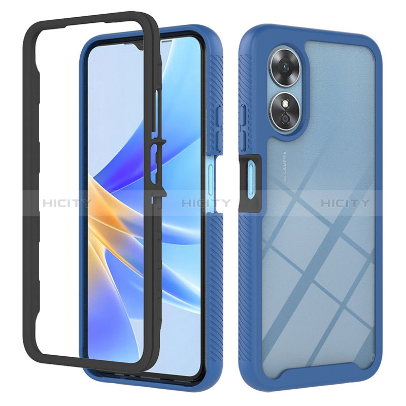 Carcasa Bumper Funda Silicona Transparente 360 Grados YB2 para Oppo A17