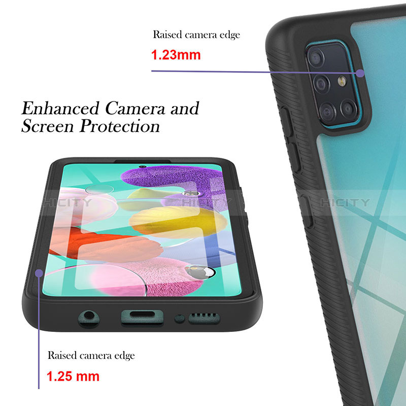 Carcasa Bumper Funda Silicona Transparente 360 Grados YB2 para Samsung Galaxy A51 4G