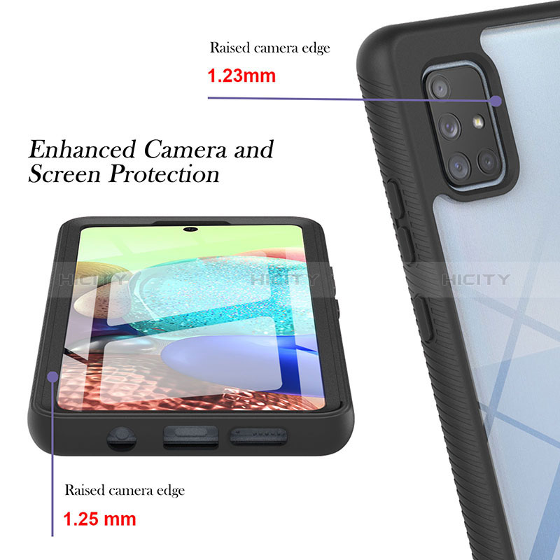 Carcasa Bumper Funda Silicona Transparente 360 Grados YB2 para Samsung Galaxy A71 4G A715