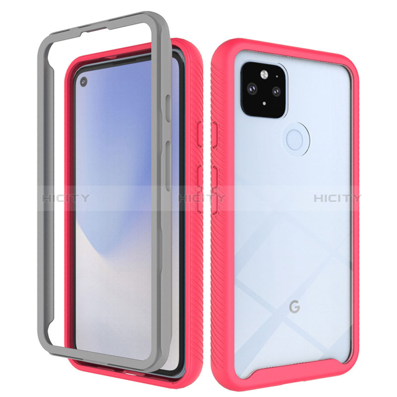 Carcasa Bumper Funda Silicona Transparente 360 Grados ZJ1 para Google Pixel 4a 5G