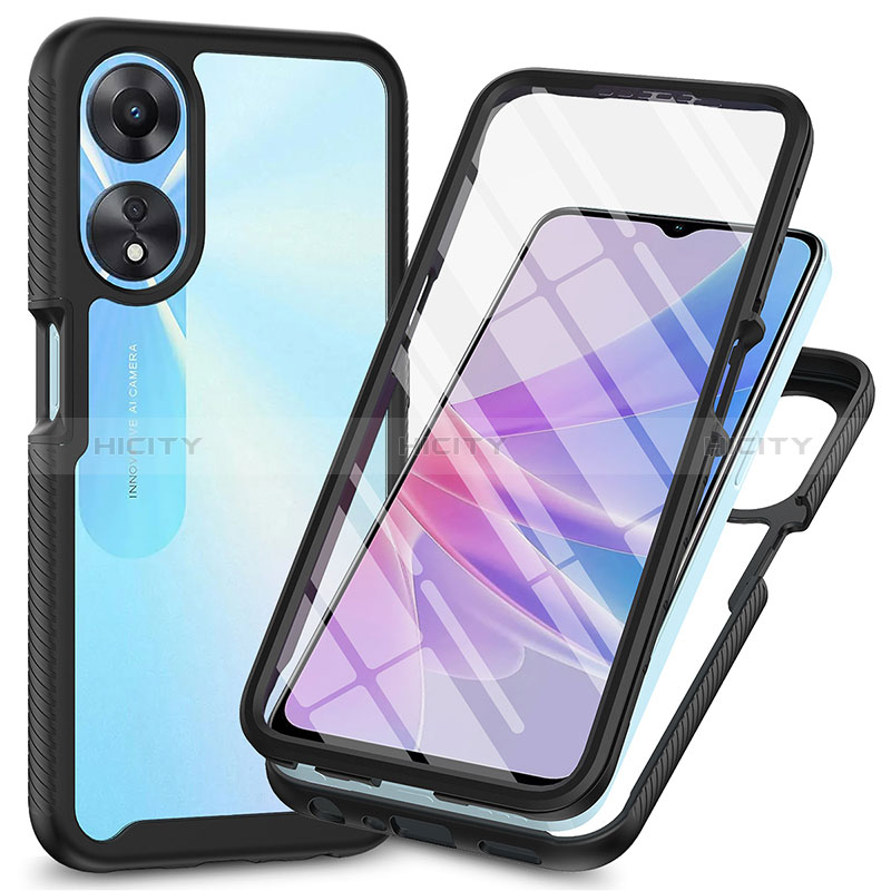 Carcasa Bumper Funda Silicona Transparente 360 Grados ZJ1 para Oppo A58 5G