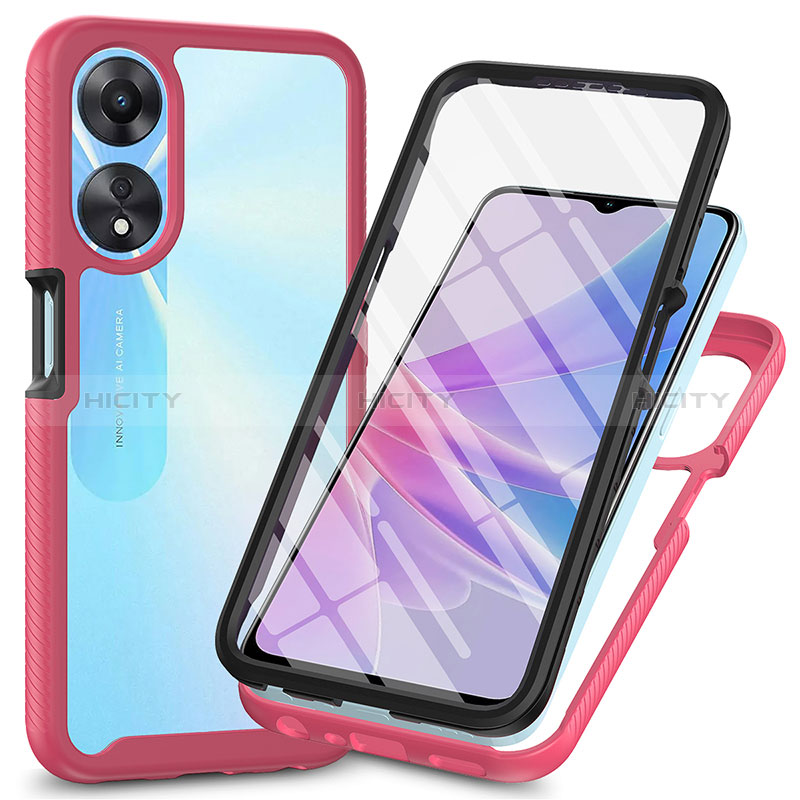 Carcasa Bumper Funda Silicona Transparente 360 Grados ZJ1 para Oppo A58 5G