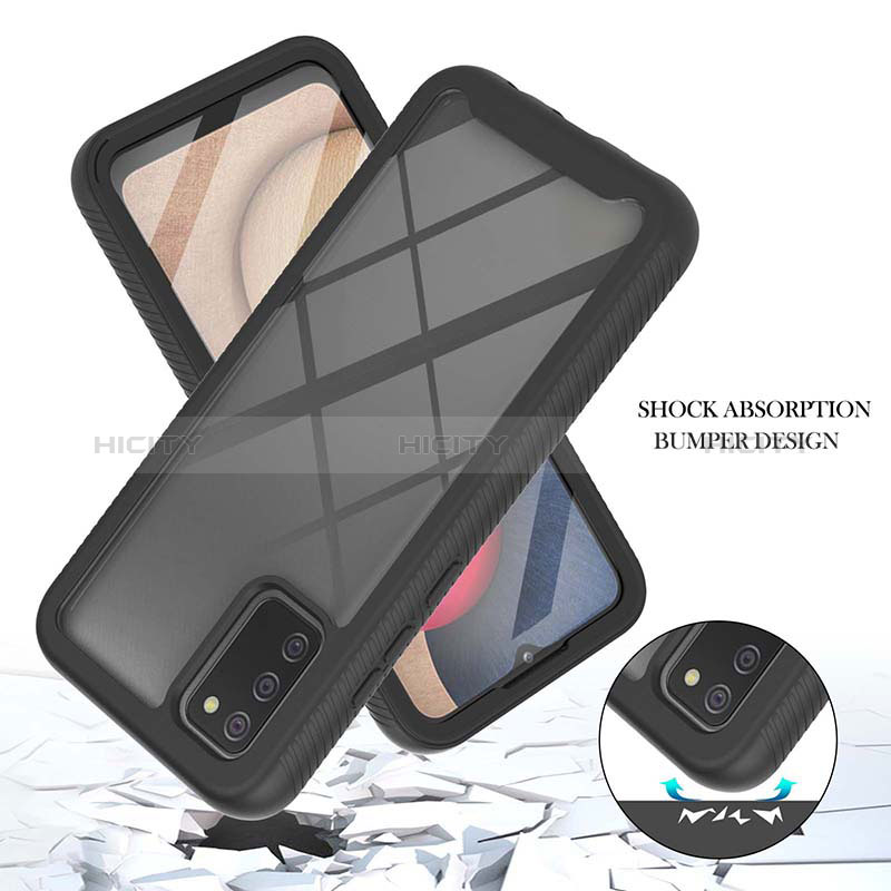 Carcasa Bumper Funda Silicona Transparente 360 Grados ZJ1 para Samsung Galaxy A02s