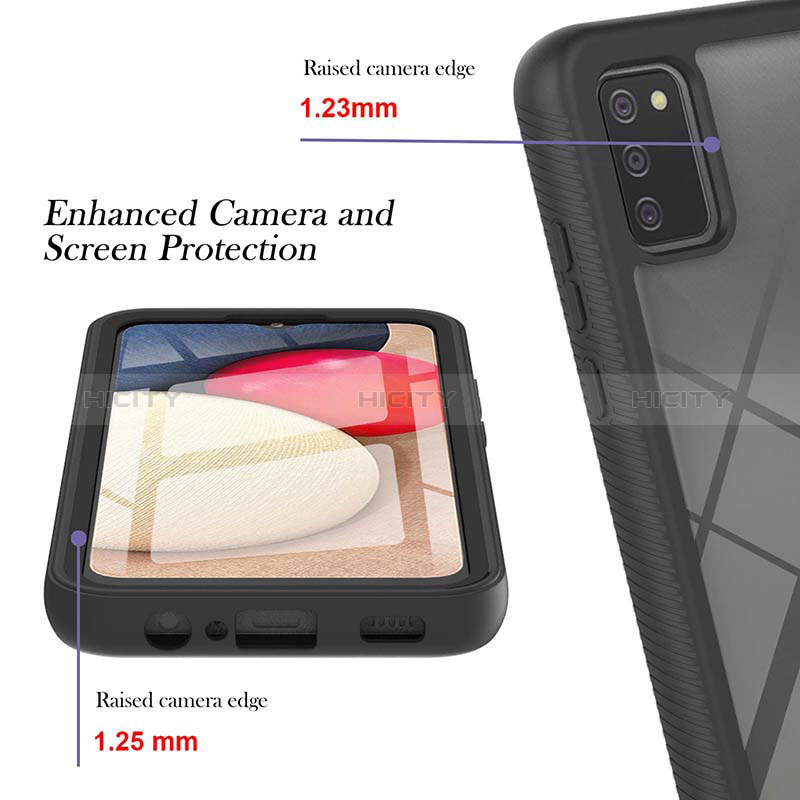 Carcasa Bumper Funda Silicona Transparente 360 Grados ZJ1 para Samsung Galaxy A02s