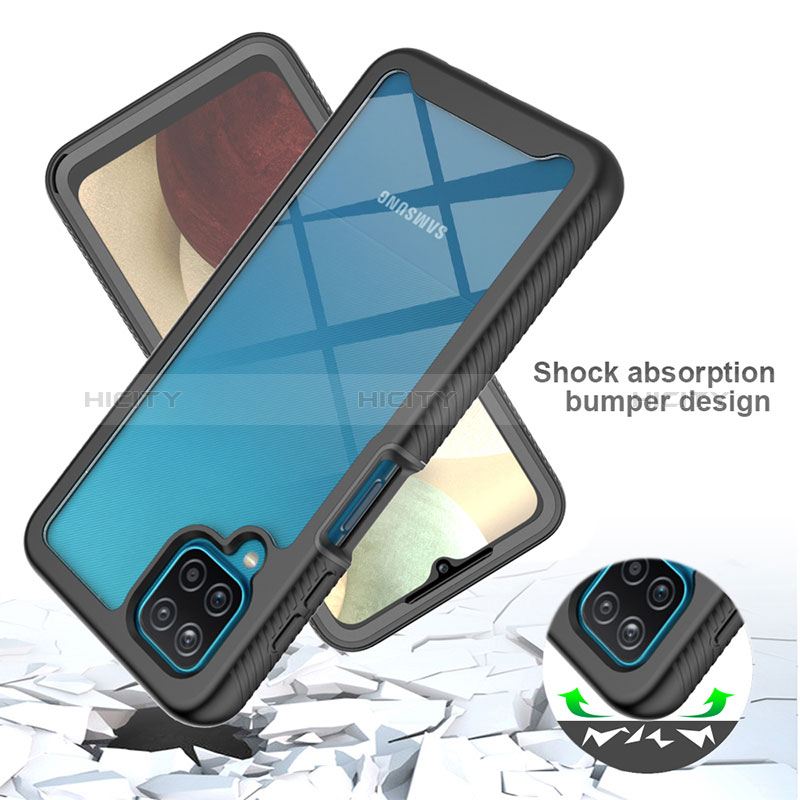 Carcasa Bumper Funda Silicona Transparente 360 Grados ZJ1 para Samsung Galaxy A12