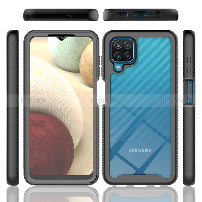 Carcasa Bumper Funda Silicona Transparente 360 Grados ZJ1 para Samsung Galaxy A12