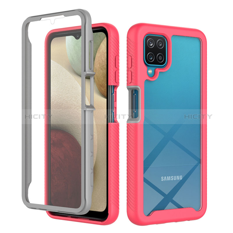 Carcasa Bumper Funda Silicona Transparente 360 Grados ZJ1 para Samsung Galaxy A12 Nacho