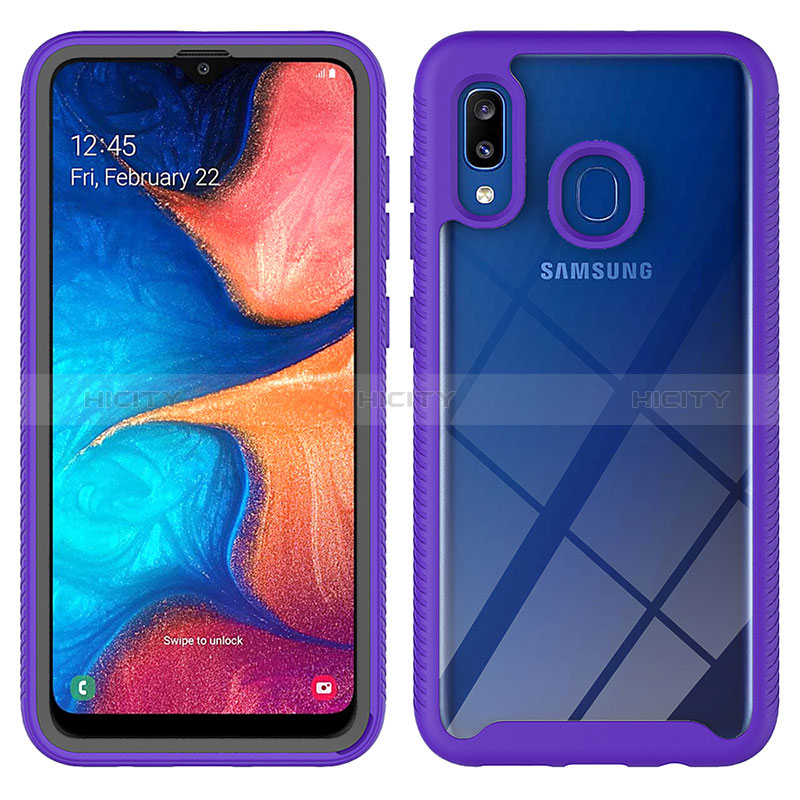 Carcasa Bumper Funda Silicona Transparente 360 Grados ZJ1 para Samsung Galaxy A20