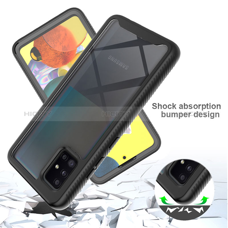 Carcasa Bumper Funda Silicona Transparente 360 Grados ZJ1 para Samsung Galaxy A51 4G