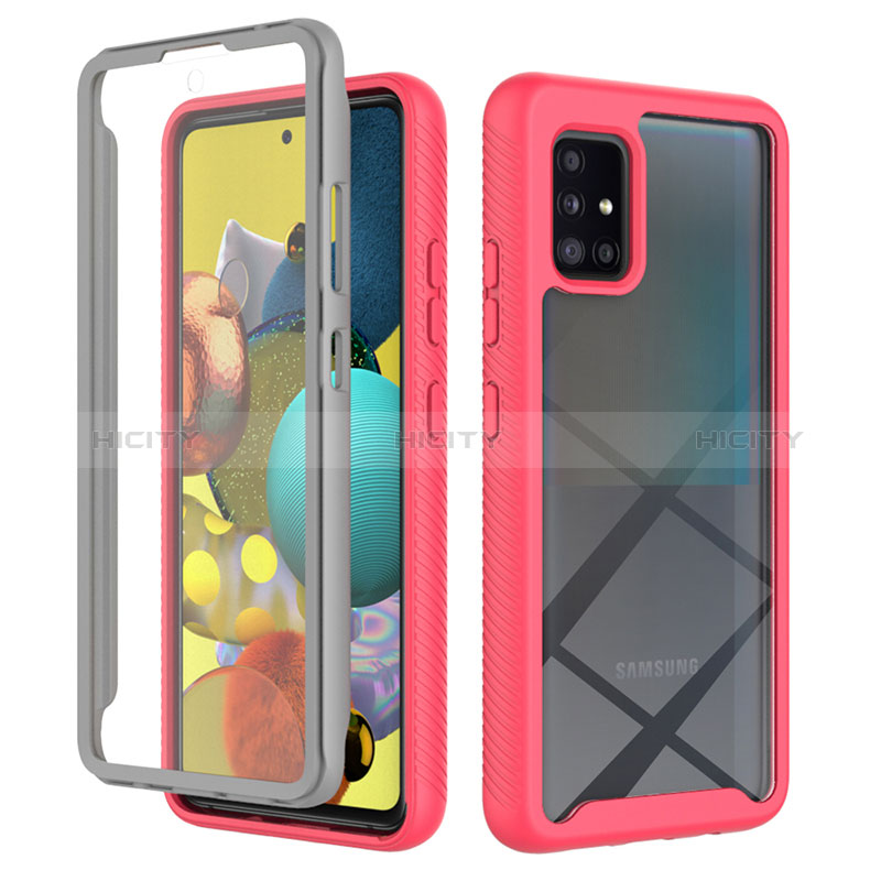 Carcasa Bumper Funda Silicona Transparente 360 Grados ZJ1 para Samsung Galaxy A51 4G