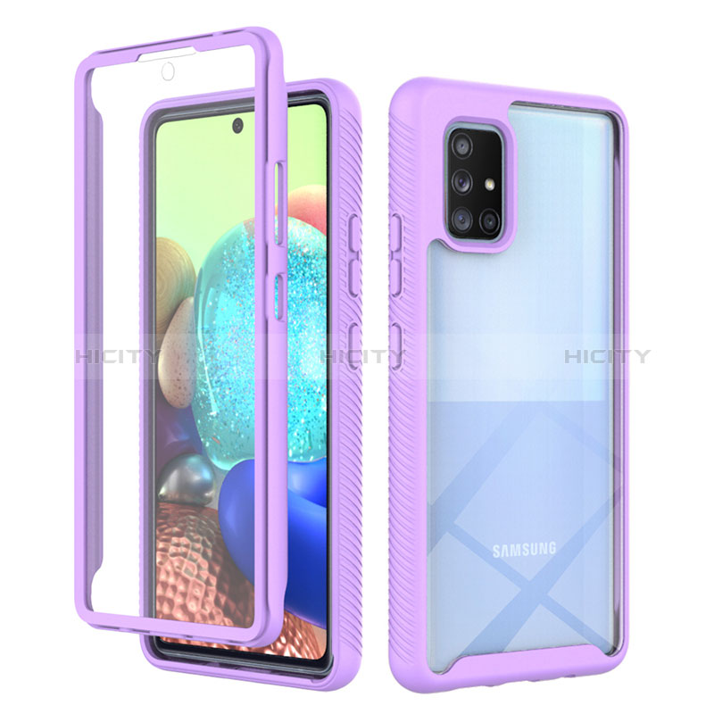 Carcasa Bumper Funda Silicona Transparente 360 Grados ZJ1 para Samsung Galaxy A71 4G A715