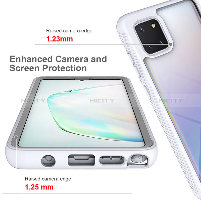 Carcasa Bumper Funda Silicona Transparente 360 Grados ZJ1 para Samsung Galaxy A81