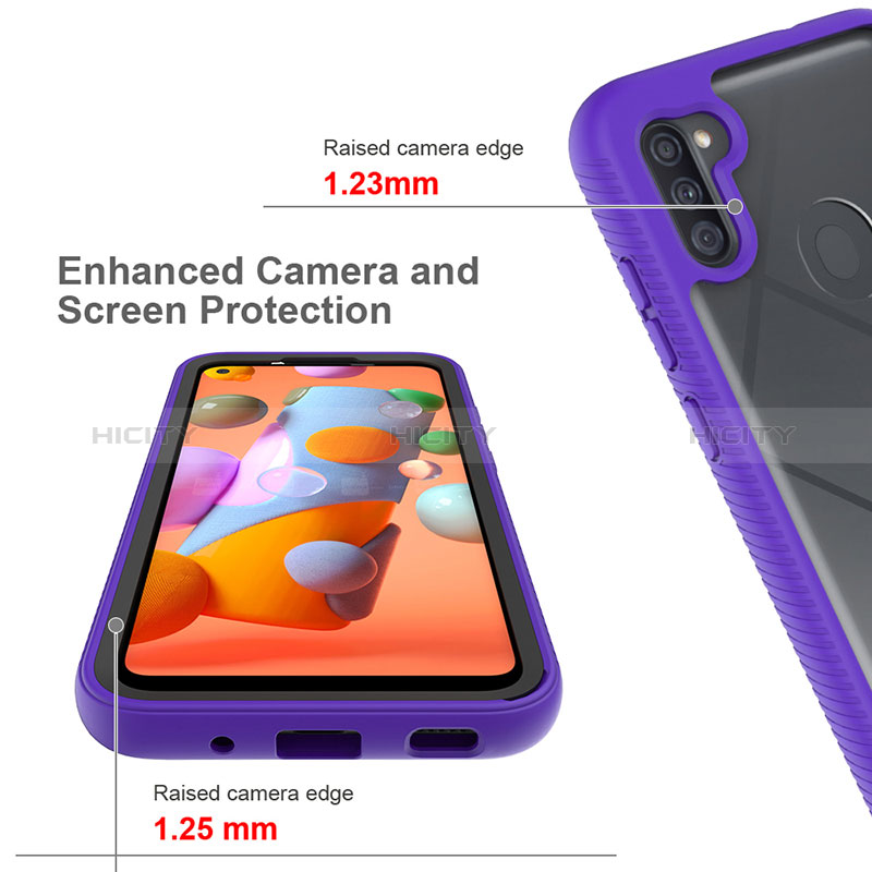 Carcasa Bumper Funda Silicona Transparente 360 Grados ZJ1 para Samsung Galaxy M11