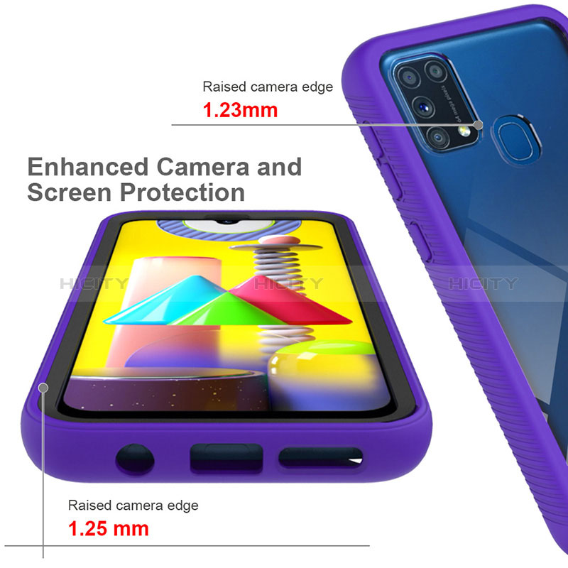 Carcasa Bumper Funda Silicona Transparente 360 Grados ZJ1 para Samsung Galaxy M21s