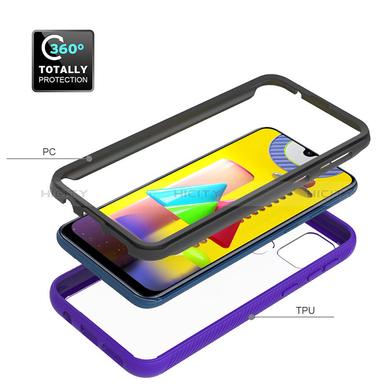 Carcasa Bumper Funda Silicona Transparente 360 Grados ZJ1 para Samsung Galaxy M31