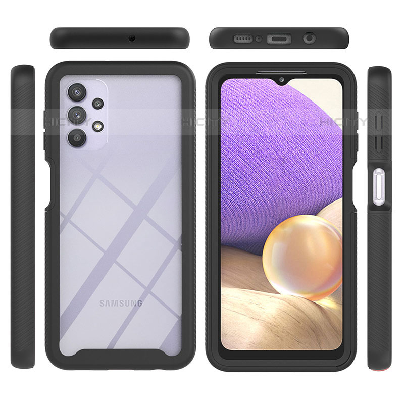 Carcasa Bumper Funda Silicona Transparente 360 Grados ZJ1 para Samsung Galaxy M32 5G