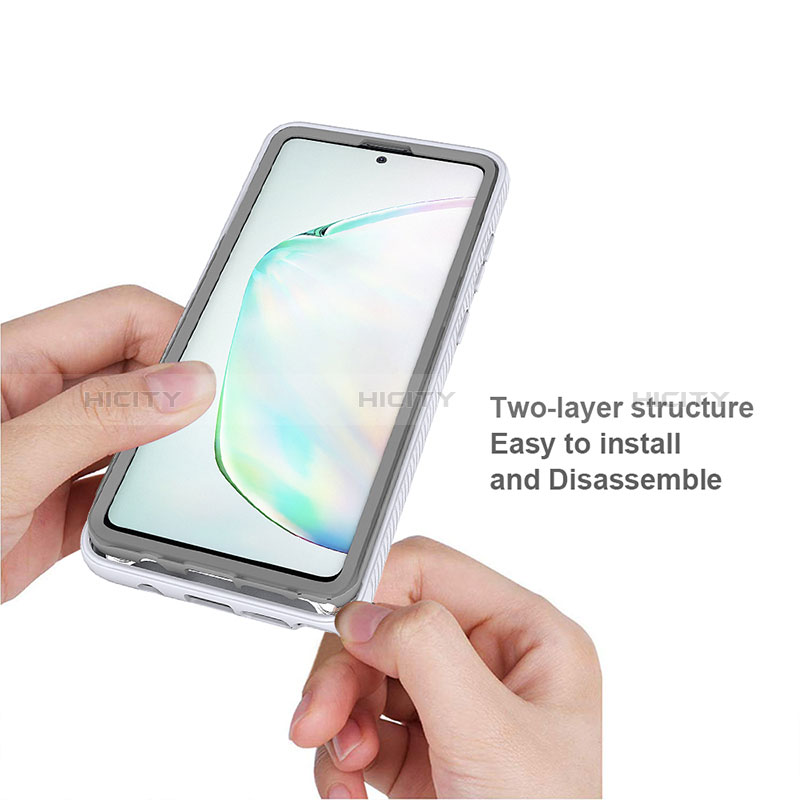 Carcasa Bumper Funda Silicona Transparente 360 Grados ZJ1 para Samsung Galaxy Note 10 Lite