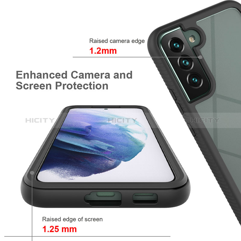 Carcasa Bumper Funda Silicona Transparente 360 Grados ZJ1 para Samsung Galaxy S22 5G
