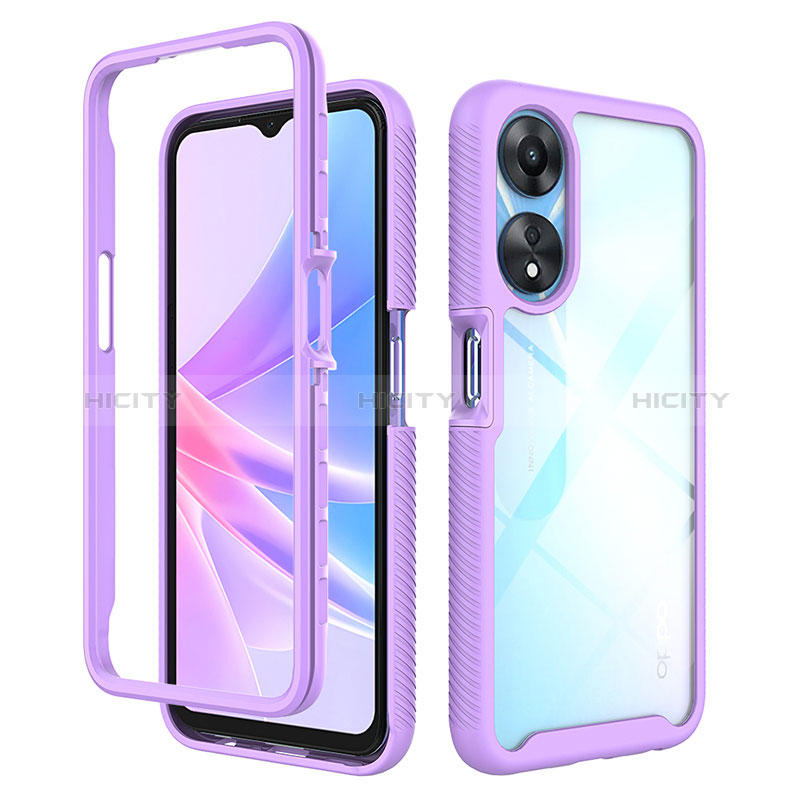 Carcasa Bumper Funda Silicona Transparente 360 Grados ZJ2 para Oppo A58 5G