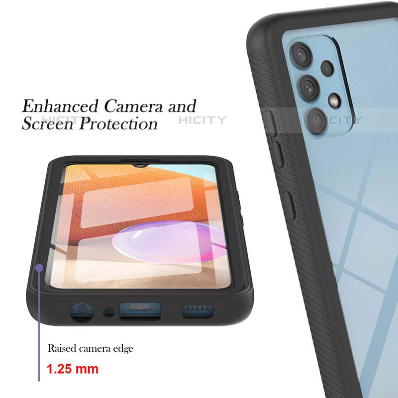 Carcasa Bumper Funda Silicona Transparente 360 Grados ZJ2 para Samsung Galaxy M32 5G