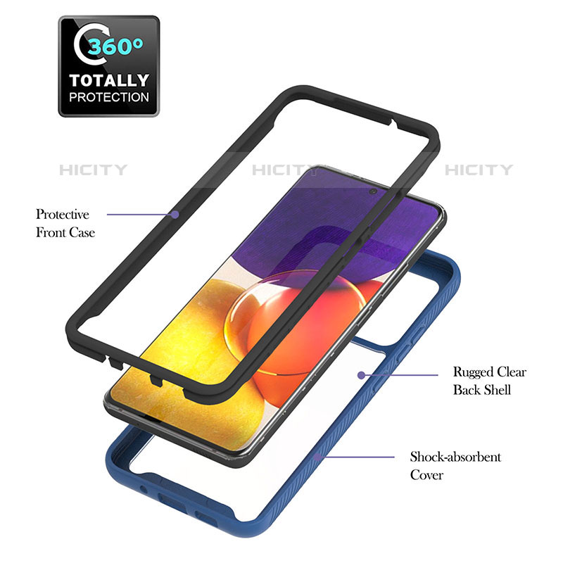 Carcasa Bumper Funda Silicona Transparente 360 Grados ZJ2 para Samsung Galaxy Quantum2 5G