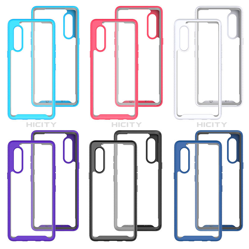 Carcasa Bumper Funda Silicona Transparente 360 Grados ZJ3 para LG Velvet 4G