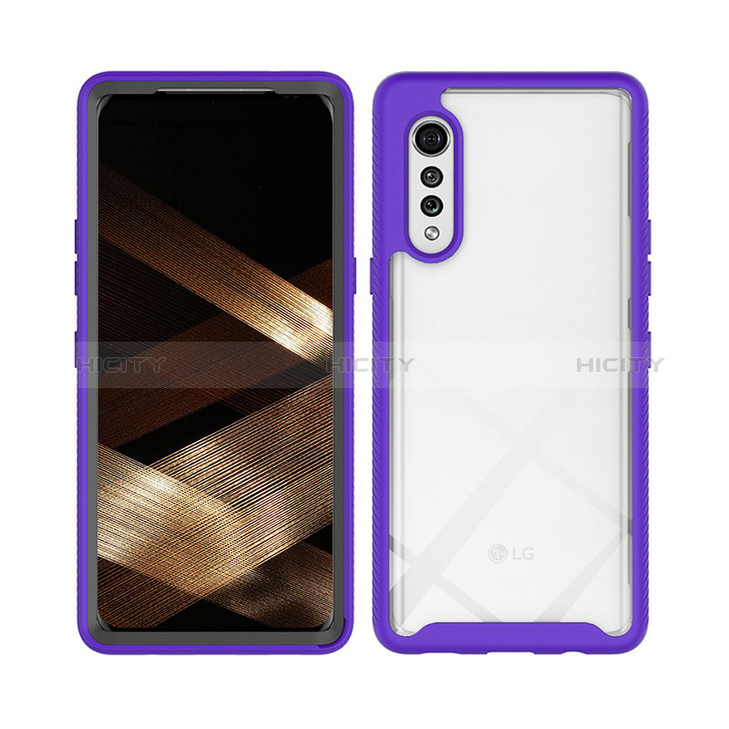 Carcasa Bumper Funda Silicona Transparente 360 Grados ZJ3 para LG Velvet 4G