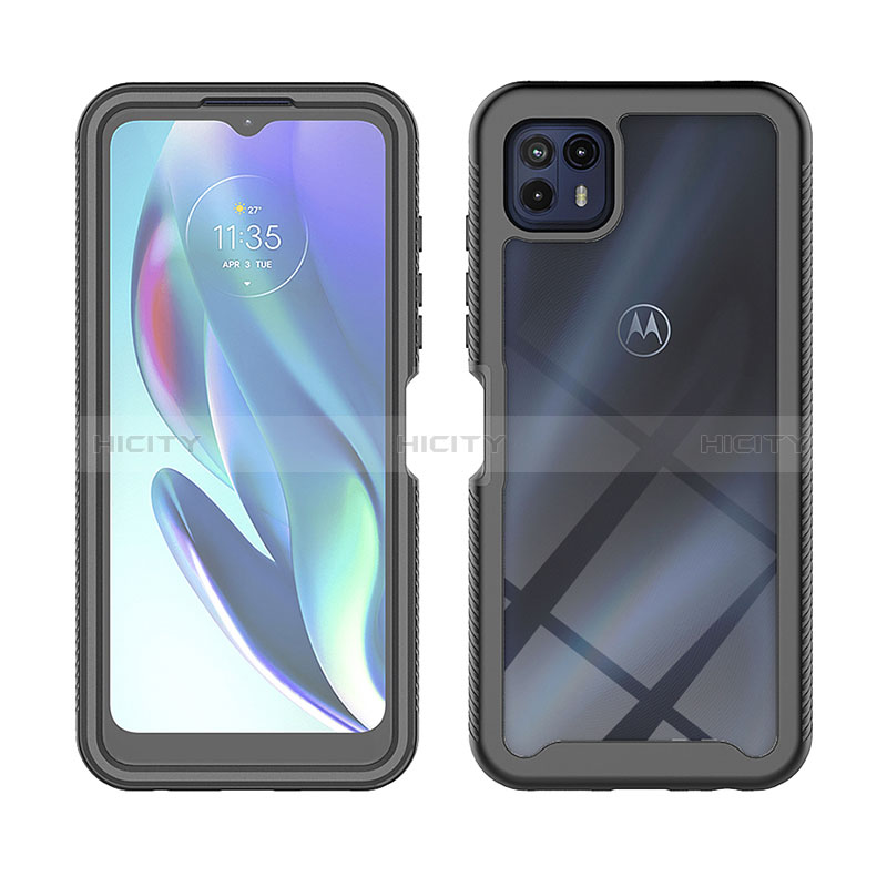 Carcasa Bumper Funda Silicona Transparente 360 Grados ZJ3 para Motorola Moto G50 5G