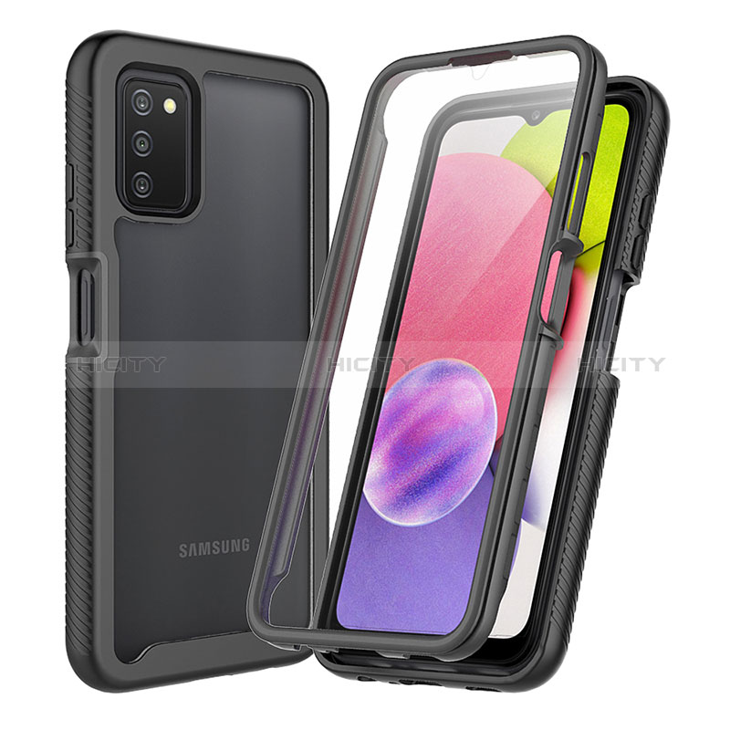 Carcasa Bumper Funda Silicona Transparente 360 Grados ZJ3 para Samsung Galaxy A02s