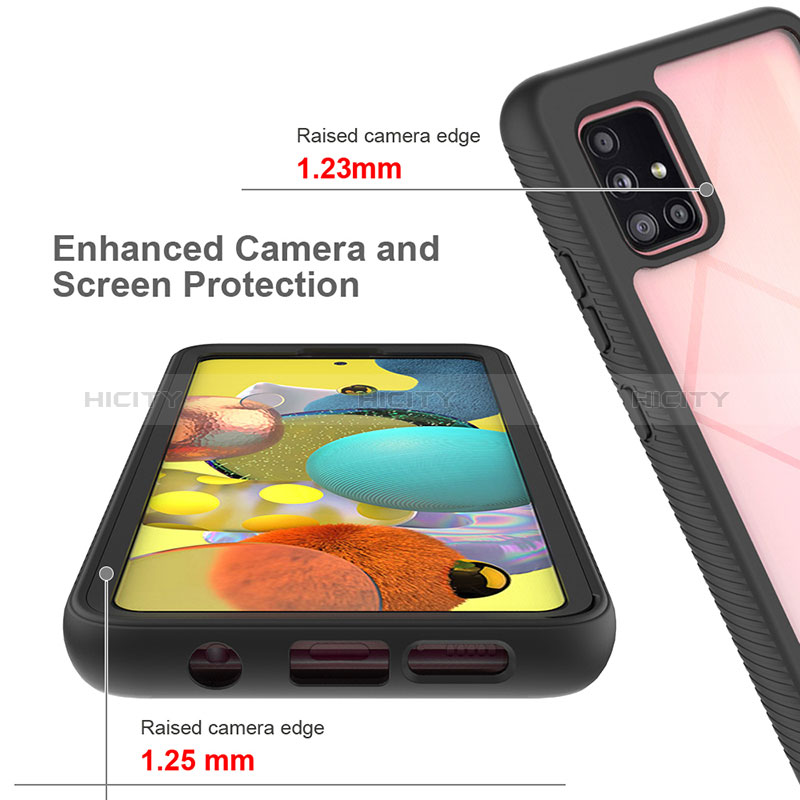 Carcasa Bumper Funda Silicona Transparente 360 Grados ZJ3 para Samsung Galaxy A51 4G