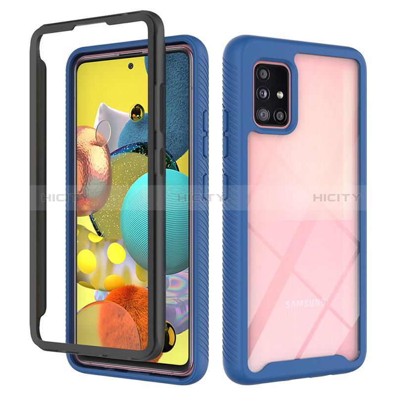 Carcasa Bumper Funda Silicona Transparente 360 Grados ZJ3 para Samsung Galaxy A51 4G