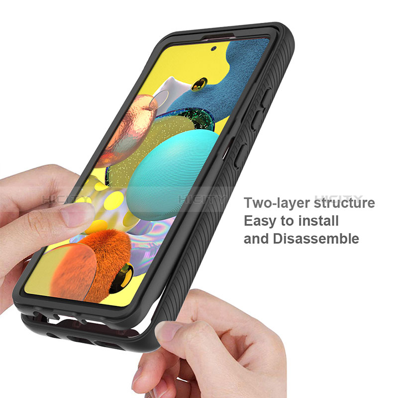 Carcasa Bumper Funda Silicona Transparente 360 Grados ZJ3 para Samsung Galaxy A51 5G