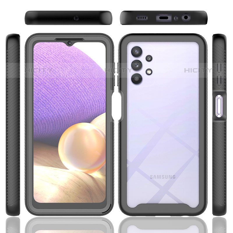 Carcasa Bumper Funda Silicona Transparente 360 Grados ZJ3 para Samsung Galaxy M32 5G