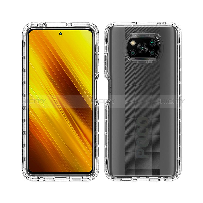 Carcasa Bumper Funda Silicona Transparente 360 Grados ZJ3 para Xiaomi Poco X3 NFC