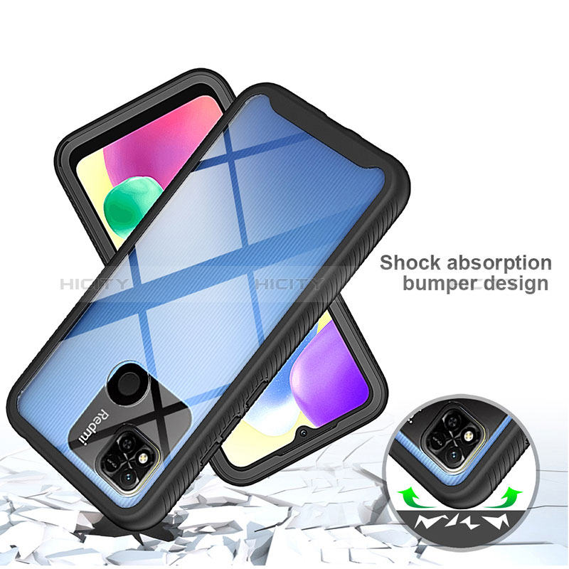 Carcasa Bumper Funda Silicona Transparente 360 Grados ZJ3 para Xiaomi Redmi 9 India