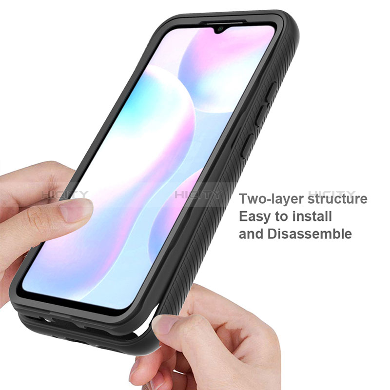 Carcasa Bumper Funda Silicona Transparente 360 Grados ZJ3 para Xiaomi Redmi 9AT