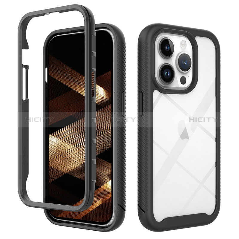 Carcasa Bumper Funda Silicona Transparente 360 Grados ZJ4 para Apple iPhone 14 Pro