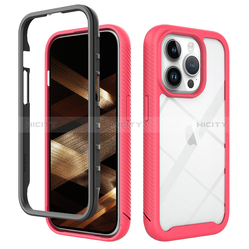 Carcasa Bumper Funda Silicona Transparente 360 Grados ZJ4 para Apple iPhone 14 Pro