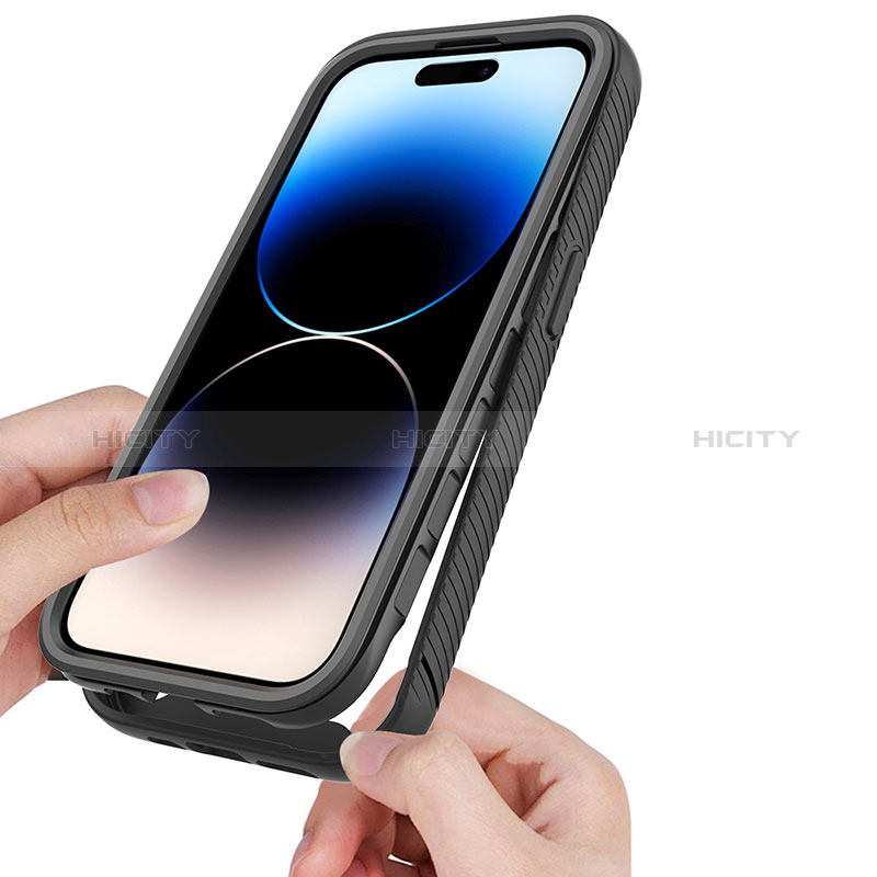 Carcasa Bumper Funda Silicona Transparente 360 Grados ZJ4 para Apple iPhone 15 Pro