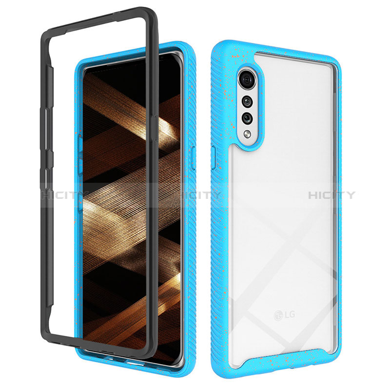 Carcasa Bumper Funda Silicona Transparente 360 Grados ZJ4 para LG Velvet 5G