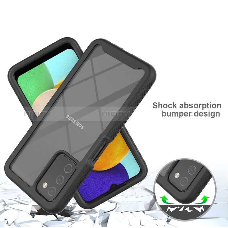 Carcasa Bumper Funda Silicona Transparente 360 Grados ZJ4 para Samsung Galaxy A02s