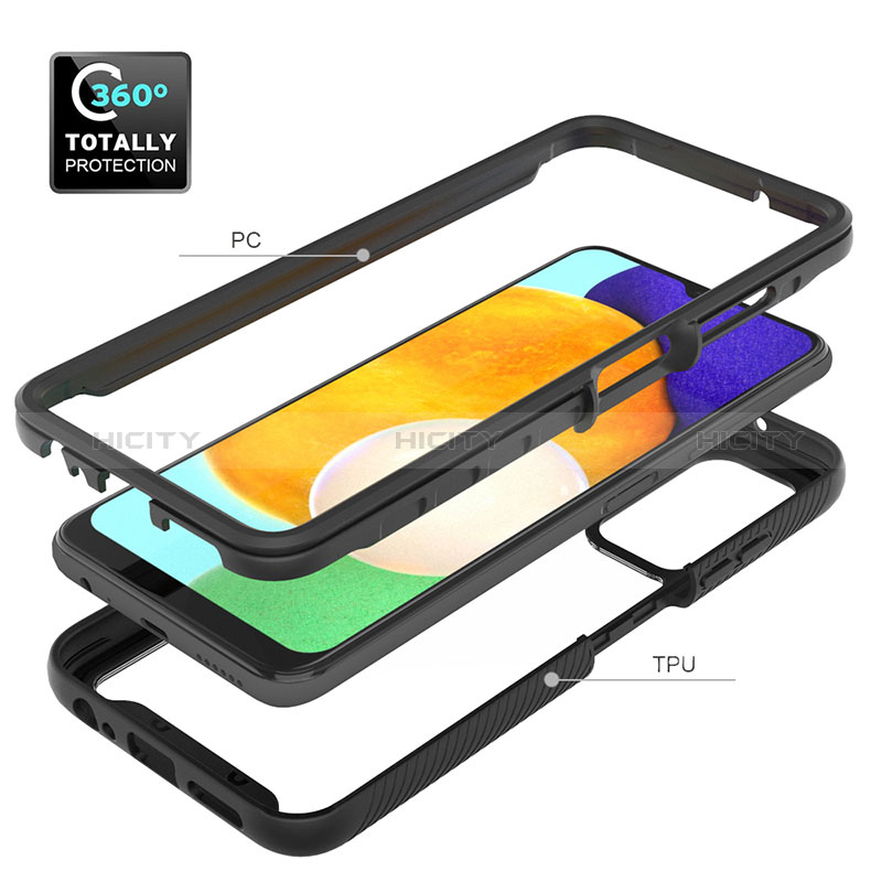 Carcasa Bumper Funda Silicona Transparente 360 Grados ZJ4 para Samsung Galaxy A02s