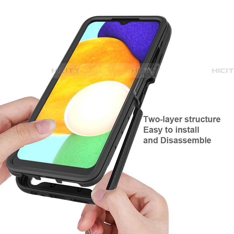 Carcasa Bumper Funda Silicona Transparente 360 Grados ZJ4 para Samsung Galaxy A03s
