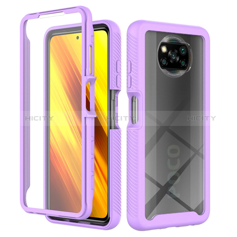 Carcasa Bumper Funda Silicona Transparente 360 Grados ZJ4 para Xiaomi Poco X3 NFC