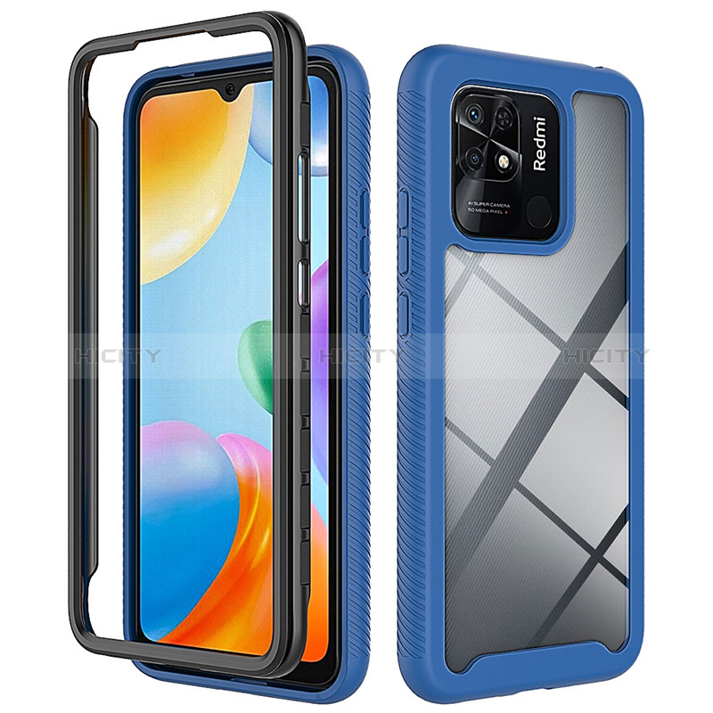 Carcasa Bumper Funda Silicona Transparente 360 Grados ZJ4 para Xiaomi Redmi 10 India