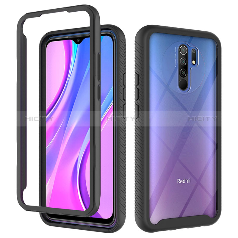 Carcasa Bumper Funda Silicona Transparente 360 Grados ZJ4 para Xiaomi Redmi 9 Prime India