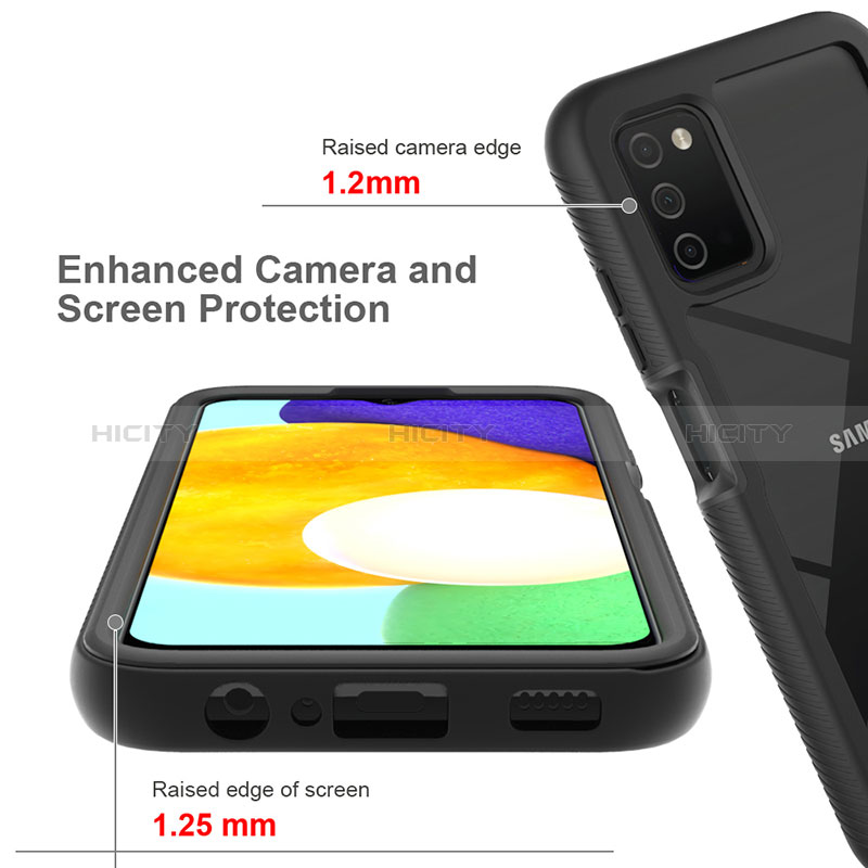 Carcasa Bumper Funda Silicona Transparente 360 Grados ZJ5 para Samsung Galaxy A02s