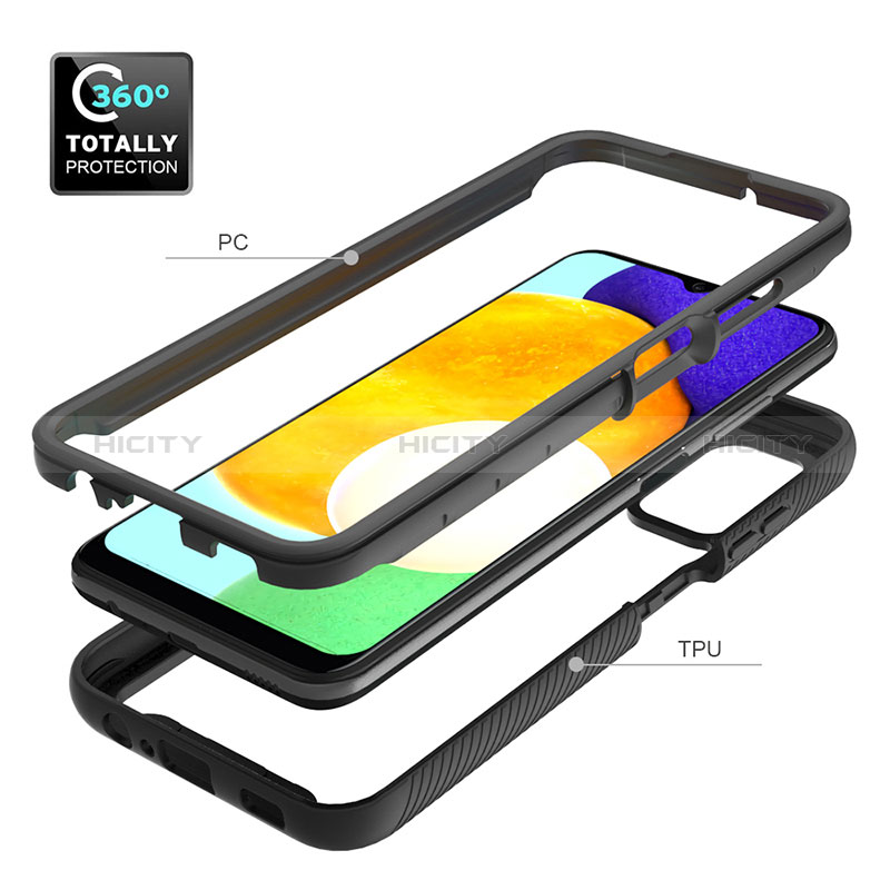 Carcasa Bumper Funda Silicona Transparente 360 Grados ZJ5 para Samsung Galaxy A02s