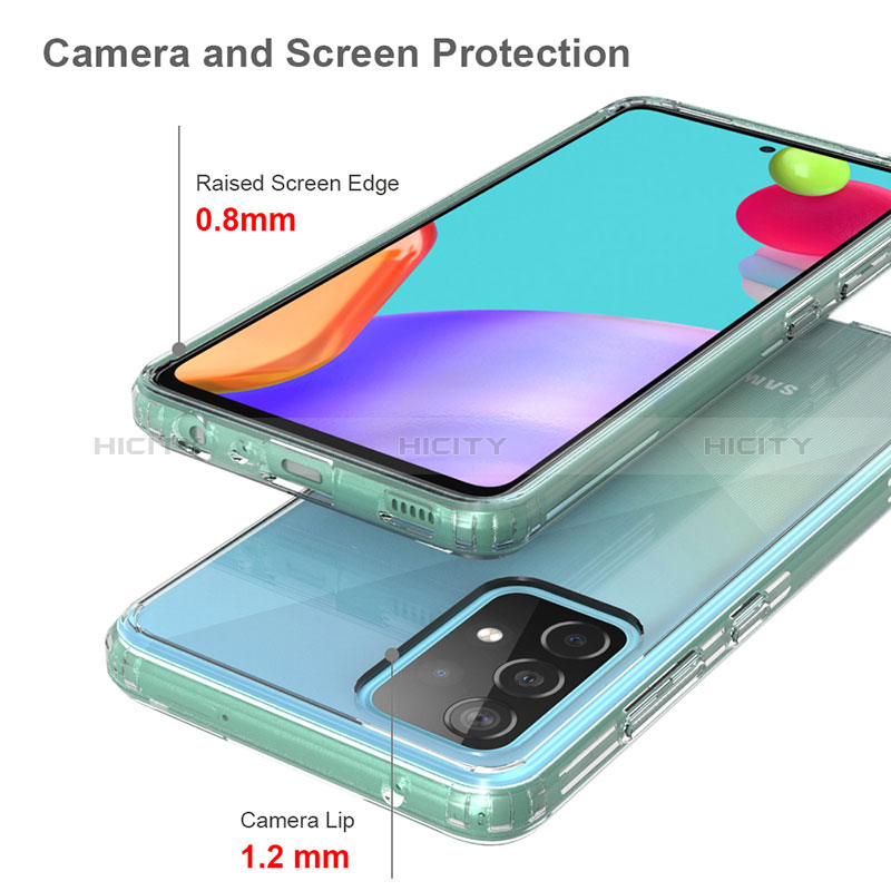 Carcasa Bumper Funda Silicona Transparente 360 Grados ZJ5 para Samsung Galaxy A52s 5G